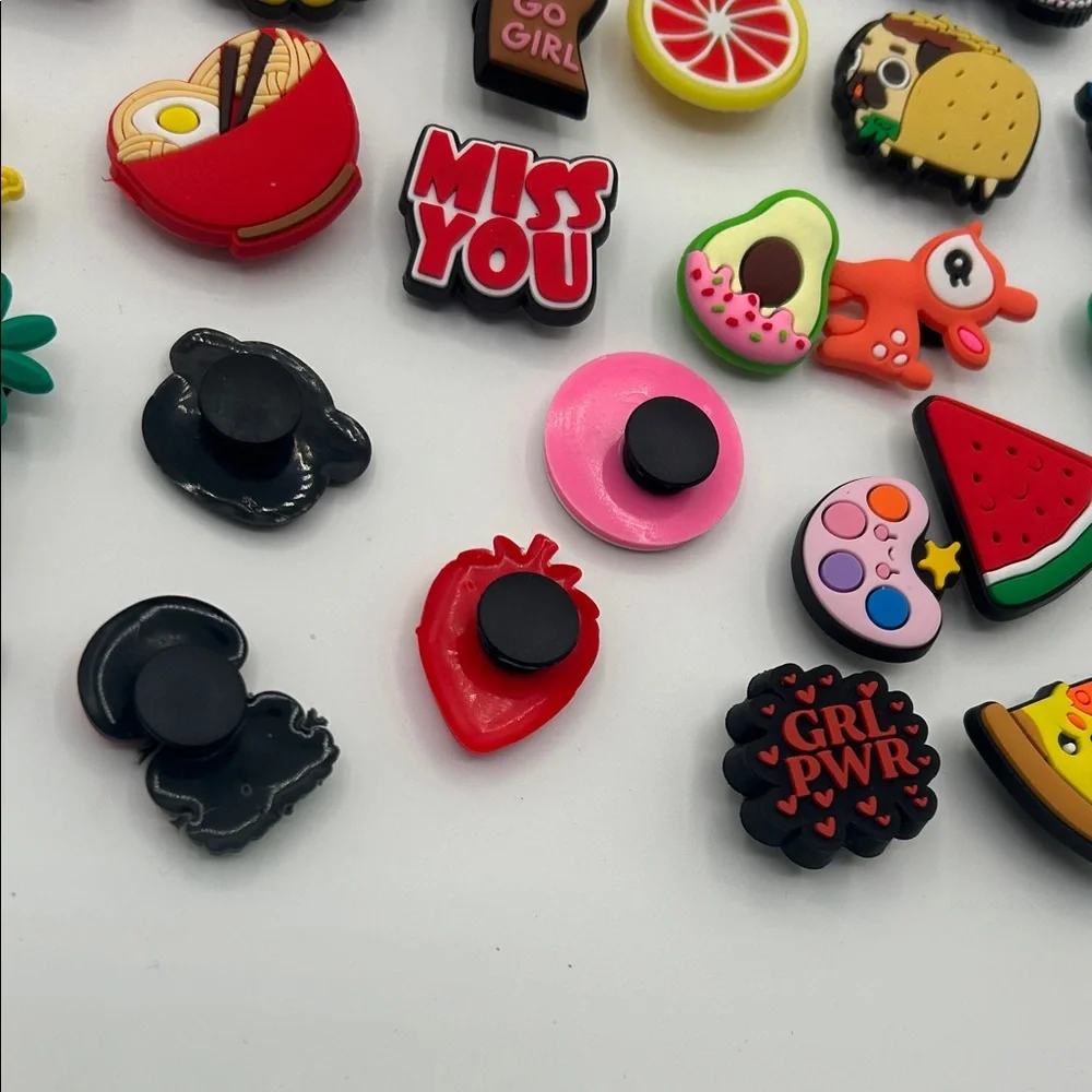 Colorful Assorted Shoe Charms Set